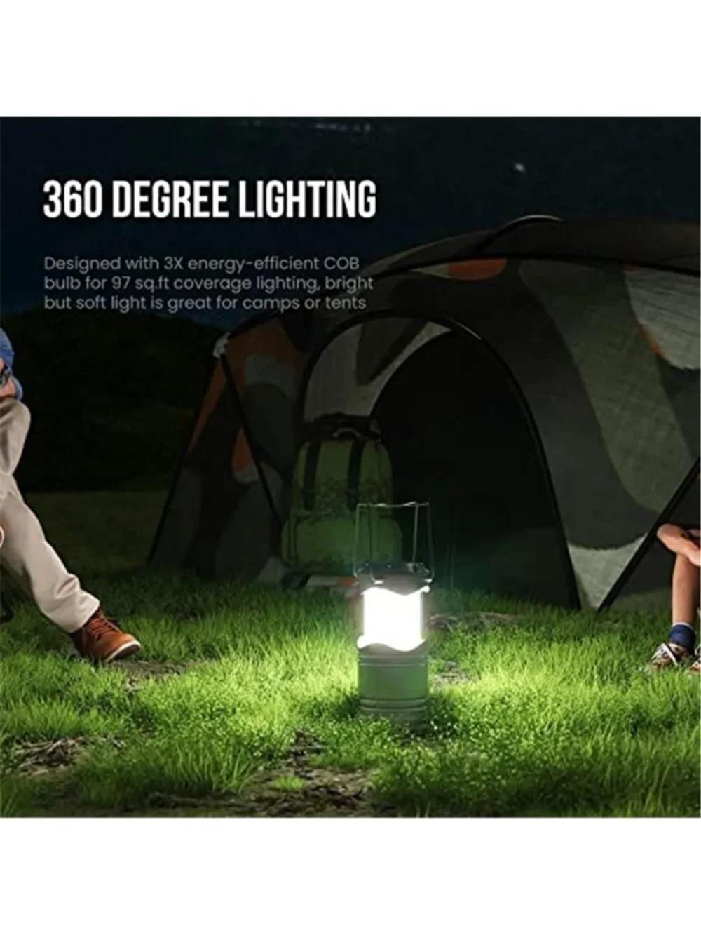 4 Pack LED Camp Battery Powered Flashlight for Power